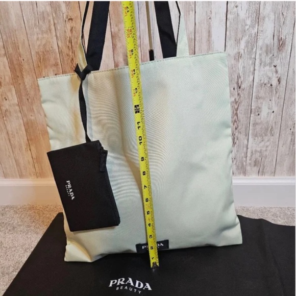 Prada Beauty Tote Bag, Light Green/Mint - Picture 3 of 5